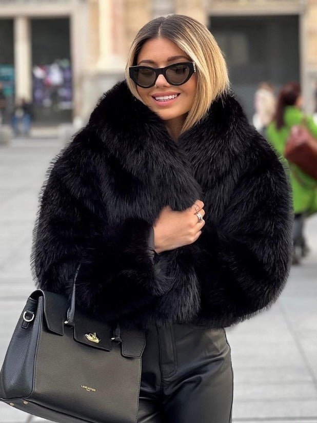 Ms Pretty Winter Flully Plush Coat