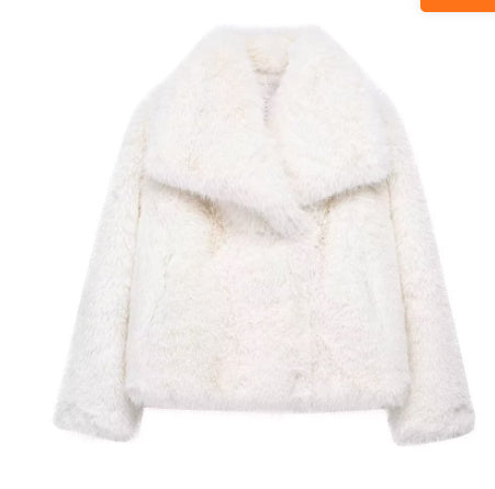 Ms Pretty Winter Flully Plush Coat