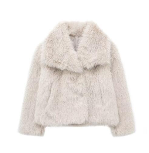 Ms Pretty Winter Flully Plush Coat